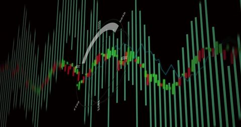abstract data graph with dynamic charts and indicators - Download Free Stock Images Pikwizard.com