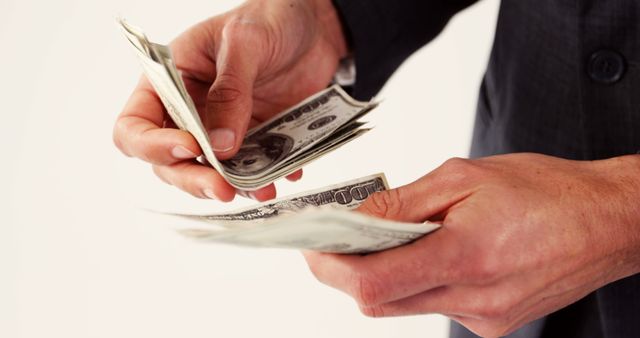 Businessperson Counting Cash Notes in Hands Close-Up - Download Free Stock Images Pikwizard.com