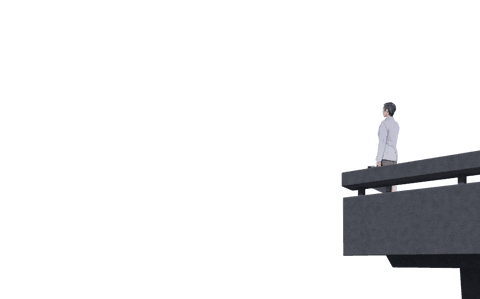 transparent businesswoman standing confidently on bridge - Download Free Stock Videos Pikwizard.com