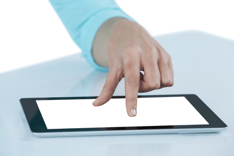 Transparent Fingers Touching Tablet Screen Womens Hand - Download Free Stock Videos Pikwizard.com