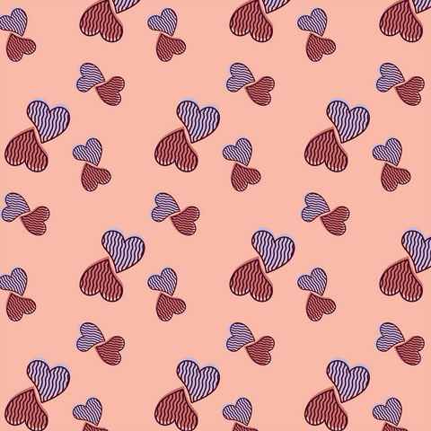 Abstract Red Hearts Pattern on Transparent Vector Art - Download Free Stock Videos Pikwizard.com