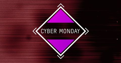 Cyber Monday Digital Sale Banner with Dynamic Gradient