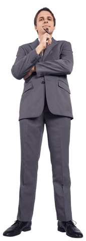 confident caucasian businessman standing isolated on transparent background - Download Free Stock Videos Pikwizard.com