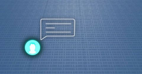 Binary Code Data Communication Symbol Concept - Download Free Stock Images Pikwizard.com