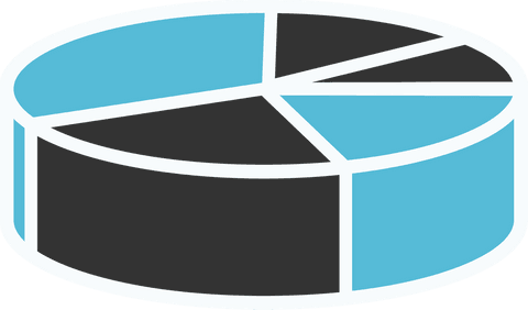 transparent 3d pie chart illustration with distinct segments - Download Free Stock Videos Pikwizard.com