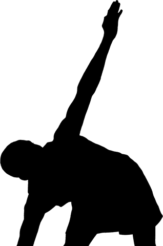 silhouette athlete exercising with transparent background - Download Free Stock Videos Pikwizard.com