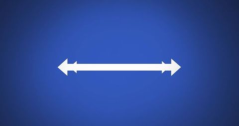 Double-Ended Arrow on Blue Gradient Background - Download Free Stock Images Pikwizard.com