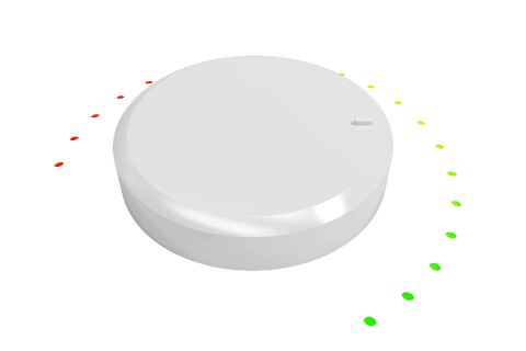 transparent digital white knob with color indicator - Download Free Stock Videos Pikwizard.com