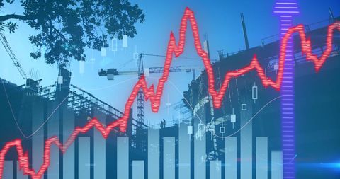 Global business statistics and dynamic cityscape overlay