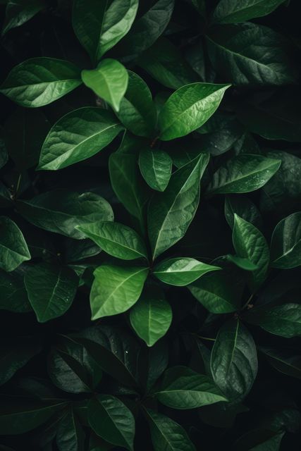 Lush Green Leaves with Dark Background - Download Free Stock Photos Pikwizard.com