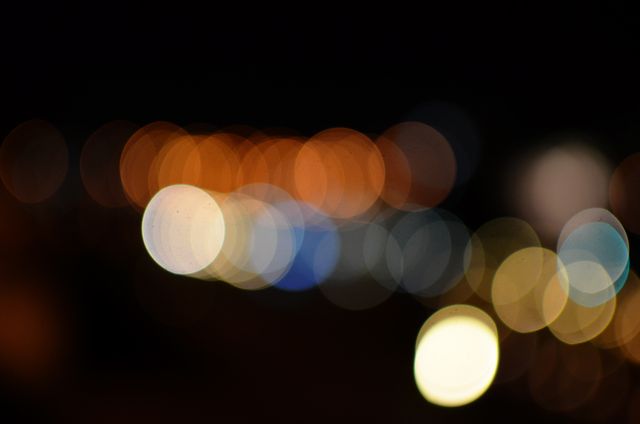 Abstract Blurred Bokeh Lights at Night - Download Free Stock Photos Pikwizard.com