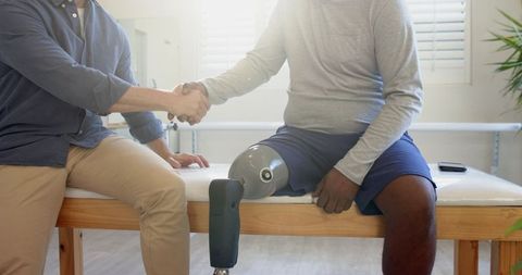 Resilience and Recovery: Supportive Handshake in Rehabilitation Center