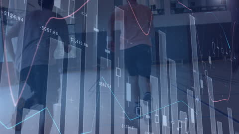 Dynamic Financial Data Overlay on Basketball Gameplay Scene