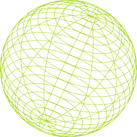 Wireframe Sphere with Lime Green Grid Lines on Transparent Background - Download Free Stock Videos Pikwizard.com