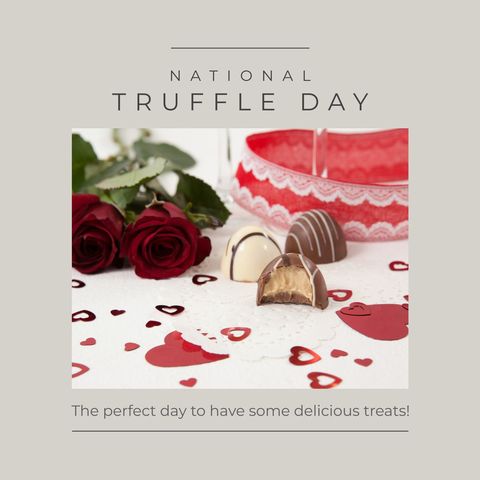 Celebrating national truffle day with gourmet chocolates and roses