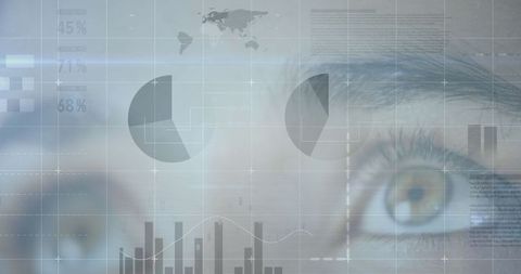 Futuristic Technology and Data Reflections in Women's Eyes - Download Free Stock Images Pikwizard.com