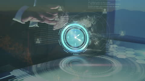 Digital Interface with Data Processing and Clock Overlay