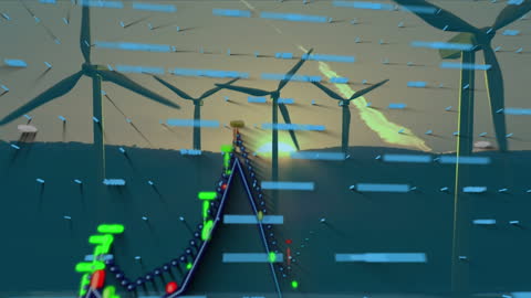 Digital Network Connection in Futuristic Style