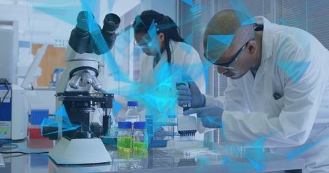 Innovative Scientists Utilizing Advanced Technologies in Modern Laboratory - Download Free Stock Images Pikwizard.com