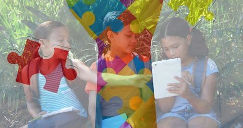 Autistic Children Using Technology for Learning and Support - Download Free Stock Images Pikwizard.com