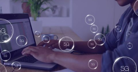 5g technology enabling remote work on laptops