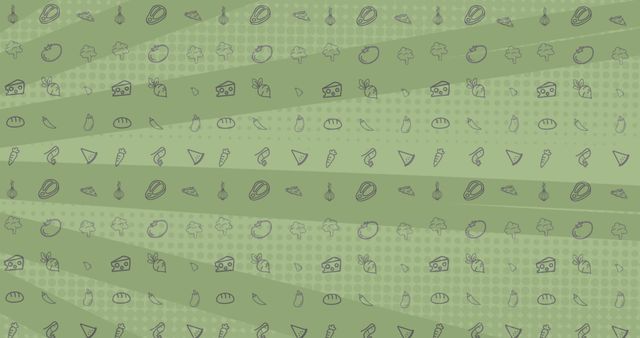 Green Background with Healthy Food Icons Pattern - Download Free Stock Images Pikwizard.com