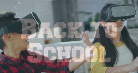 Diverse Children Exploring with VR Technology for Back to School