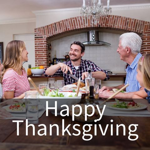 family celebrating thanksgiving with festive dinner - Download Free Stock Templates Pikwizard.com