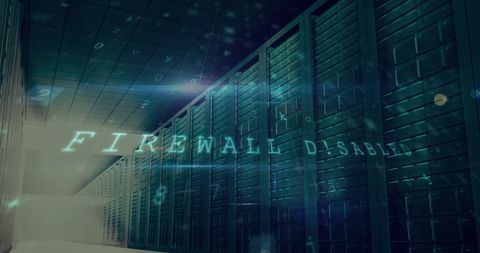 Cybersecurity Threat Concept in Dark Server Room - Download Free Stock Images Pikwizard.com