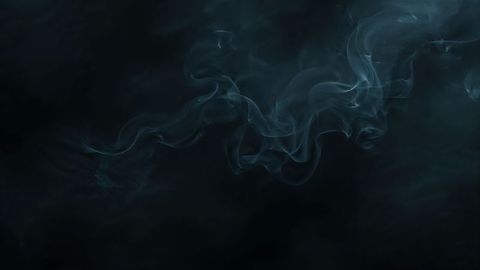 Mystical Swirling Smoke in Dark Atmosphere