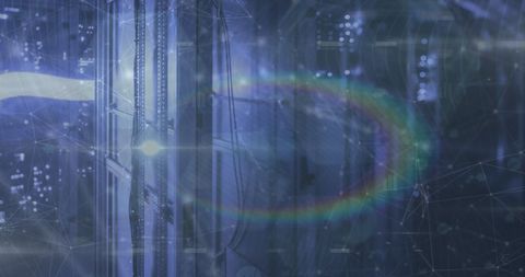 Financial Data Processing with Global Network Interface - Download Free Stock Images Pikwizard.com