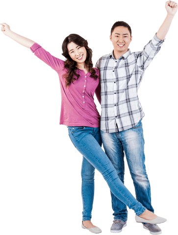 Transparent Happy Couple Cheerful and Excited - Download Free Stock Videos Pikwizard.com