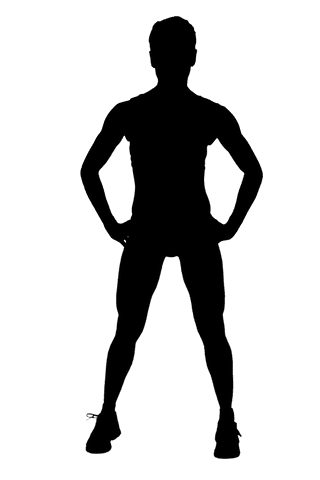 Transparent Silhouette of Male Athlete in Confident Stance - Download Free Stock Videos Pikwizard.com
