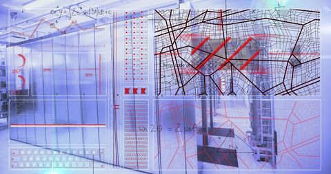 Advanced Data Processing Overlaid with Mathematical Equations - Download Free Stock Images Pikwizard.com
