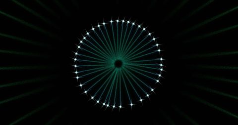 Vivid Fireworks Radiate in Circular Pattern Against Night Sky - Download Free Stock Images Pikwizard.com