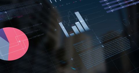 Digital Data Visualization with Futuristic Analytics Interface - Download Free Stock Images Pikwizard.com