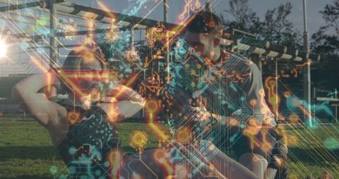 Outdoor Exercise with Circuit-Hybrid Reality Fitness Tech