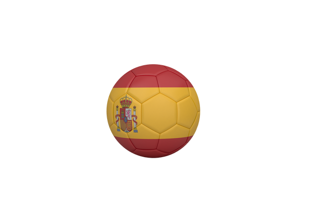 Soccer Ball With Spanish Flag Design on Transparent Background - Download Free Stock Videos Pikwizard.com