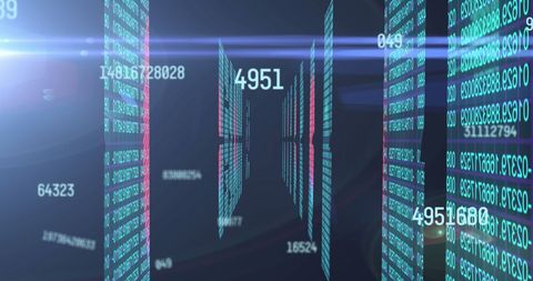 Dynamic Digital Code Streams on Virtual Servers - Download Free Stock Images Pikwizard.com