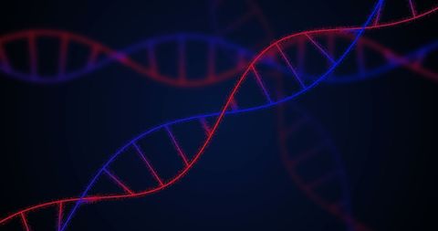 Glowing DNA Strands on Dark Background Represent Genetics and Science - Download Free Stock Images Pikwizard.com