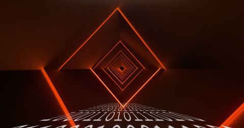 Digital Representation of Security with Neon QR Code - Download Free Stock Images Pikwizard.com