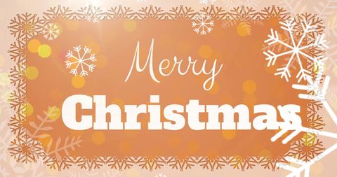 Festive Merry Christmas Card with Elegant Snowflakes - Download Free Stock Images Pikwizard.com