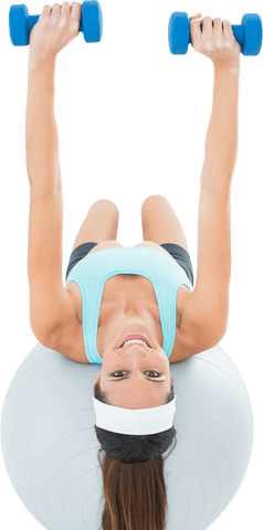transparent fit young woman strength training with dumbbells - Download Free Stock Videos Pikwizard.com
