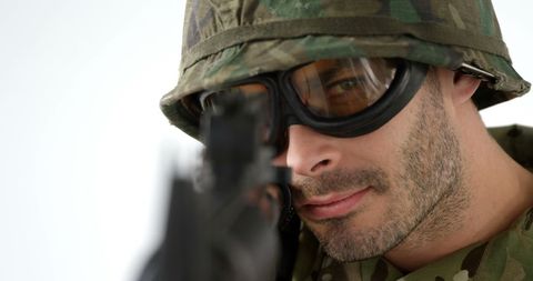 Soldier in Focus During Military Training Exercise - Download Free Stock Images Pikwizard.com