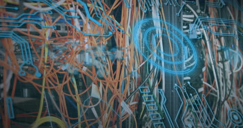 Dynamic Data Processing Visualization with Mixed Media Graphics