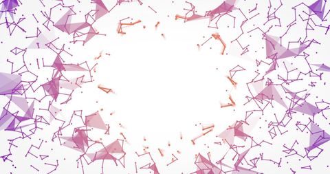 Colorful Geometric Network Pattern on White Background - Download Free Stock Images Pikwizard.com