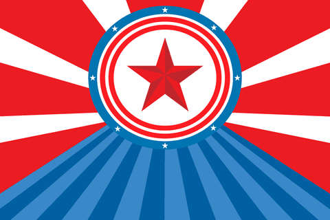 Transparent Background with Circular Star on Red White Blue Stripes - Download Free Stock Videos Pikwizard.com