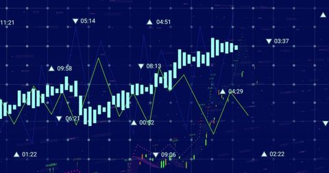 Analyzing Financial Graphs with Real-Time Data Trends - Download Free Stock Images Pikwizard.com