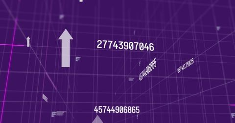 Futuristic Grid with Digital Data and Arrows - Download Free Stock Images Pikwizard.com