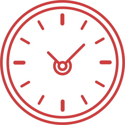 transparent red clock illustration on clear background - Download Free Stock Videos Pikwizard.com